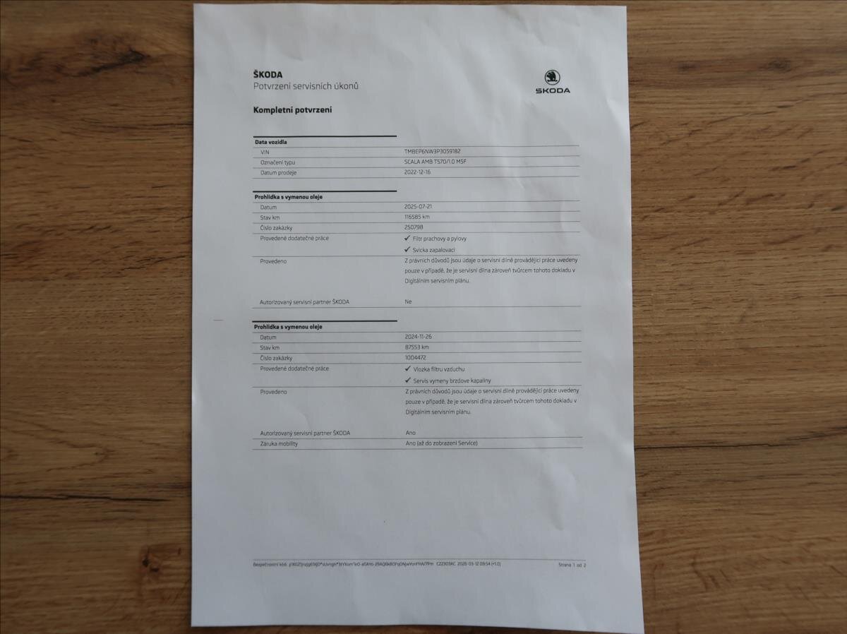 Škoda Scala Hatchback 999,0 70 kw