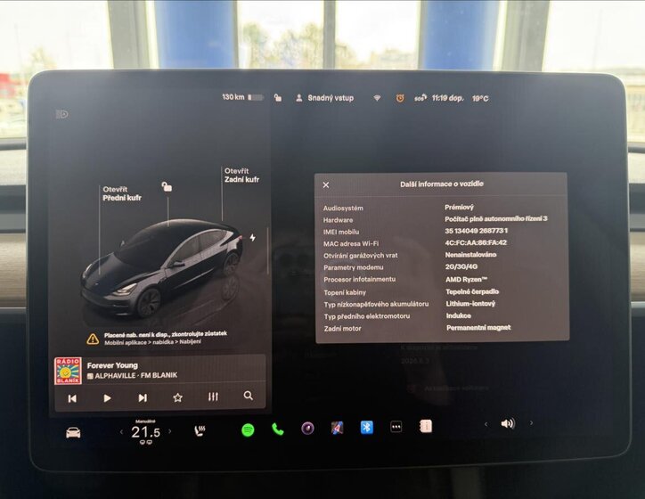 Tesla Model 3 Sedan / Limuzína 0,0 366 kw