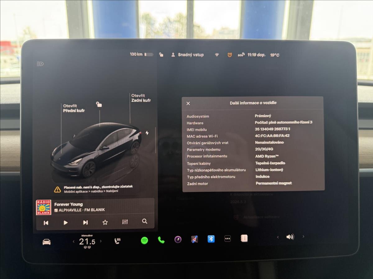 Tesla Model 3 Sedan / Limuzína 0,0 366 kw