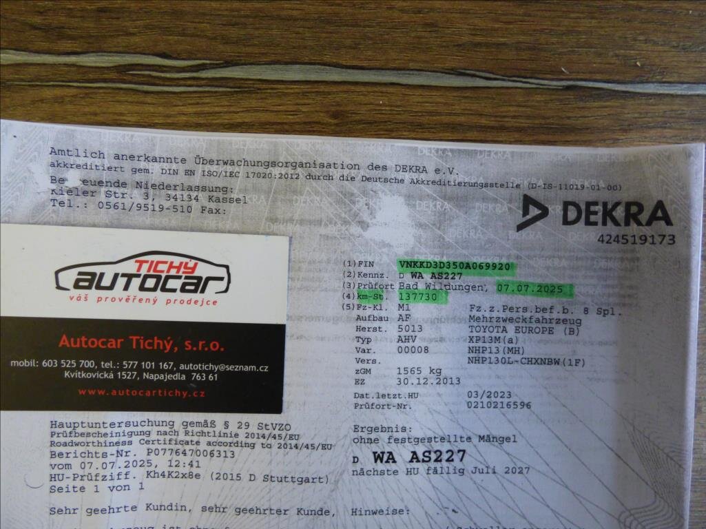 Toyota Yaris Hatchback 1,5 l 55 kw