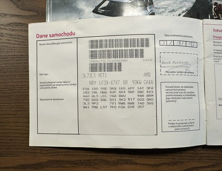 Škoda Yeti SUV / Terénní 1,4 l 90 kw