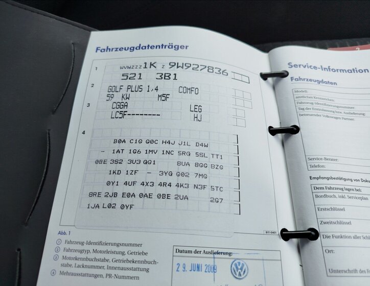 Volkswagen Golf Plus MPV 1,4 l 59 kw