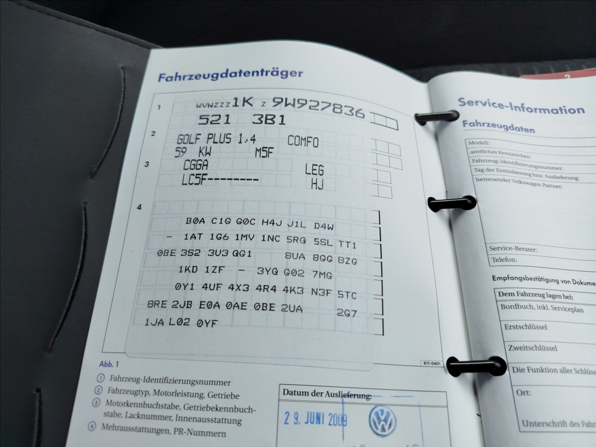 Volkswagen Golf Plus MPV 1,4 l 59 kw