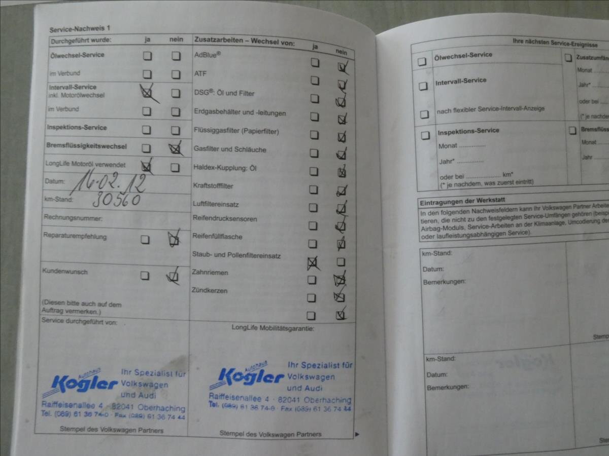 Volkswagen Touran MPV 2,0 l 103 kw