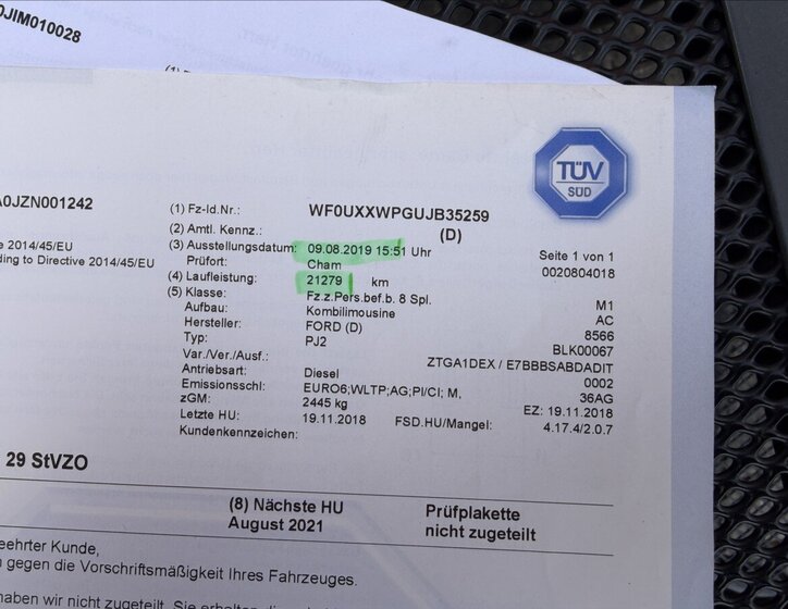 Ford Tourneo Connect Kombi 1,5 l 88 kw