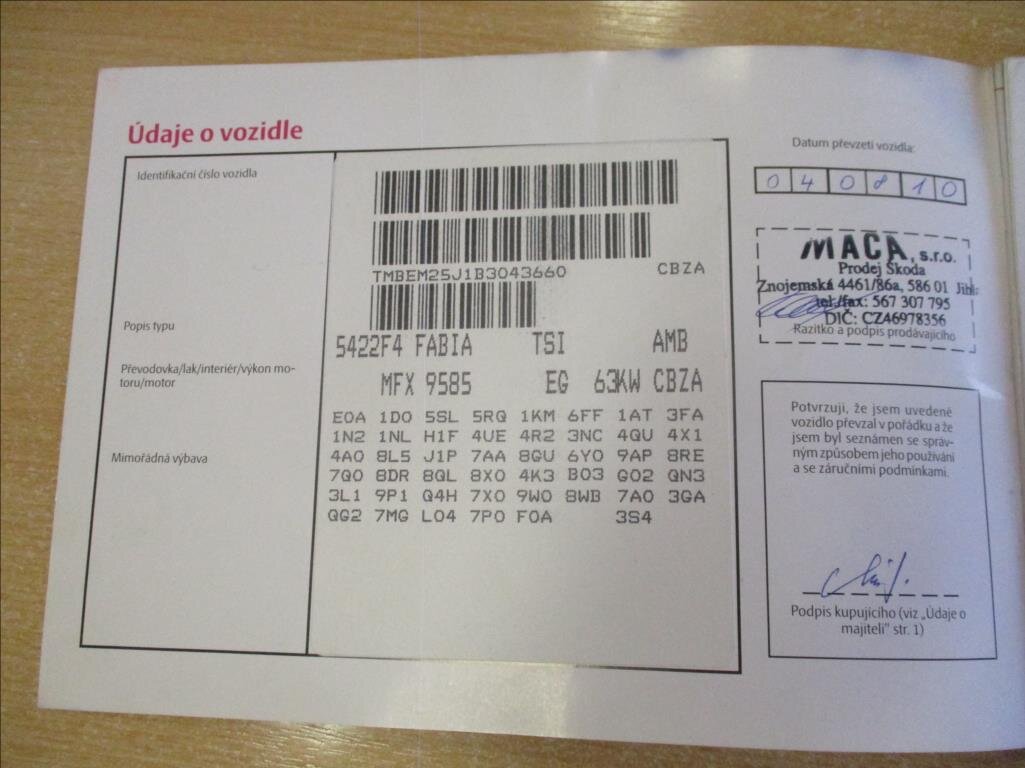 Škoda Fabia Hatchback 1,2 l 63 kw