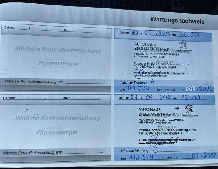 Peugeot 3008 MPV 2,0 l 120 kw