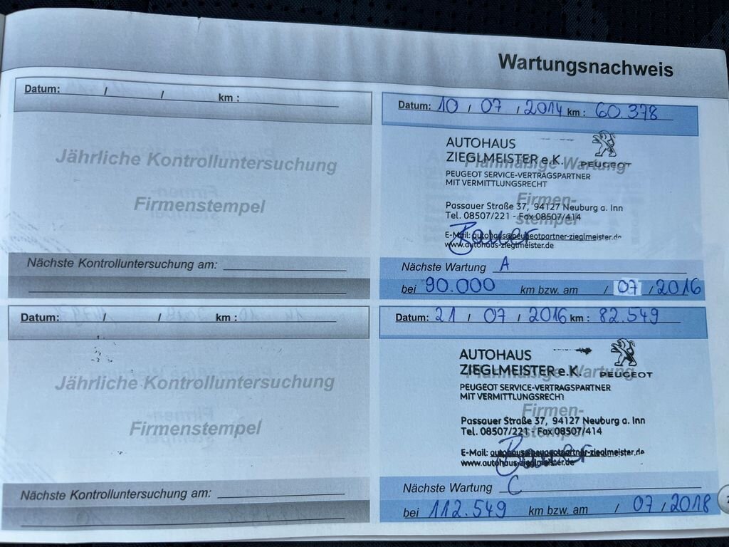 Peugeot 3008 MPV 2,0 l 120 kw
