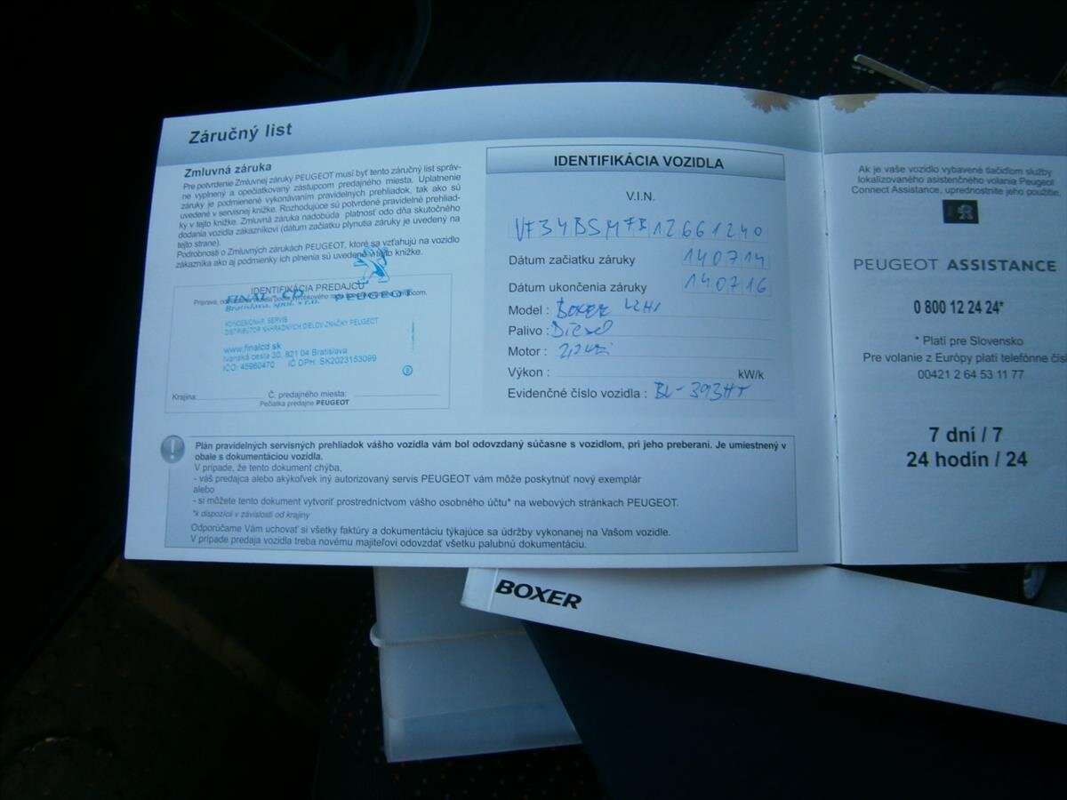 Peugeot Boxer Ostatní 2,2 l 81 kw