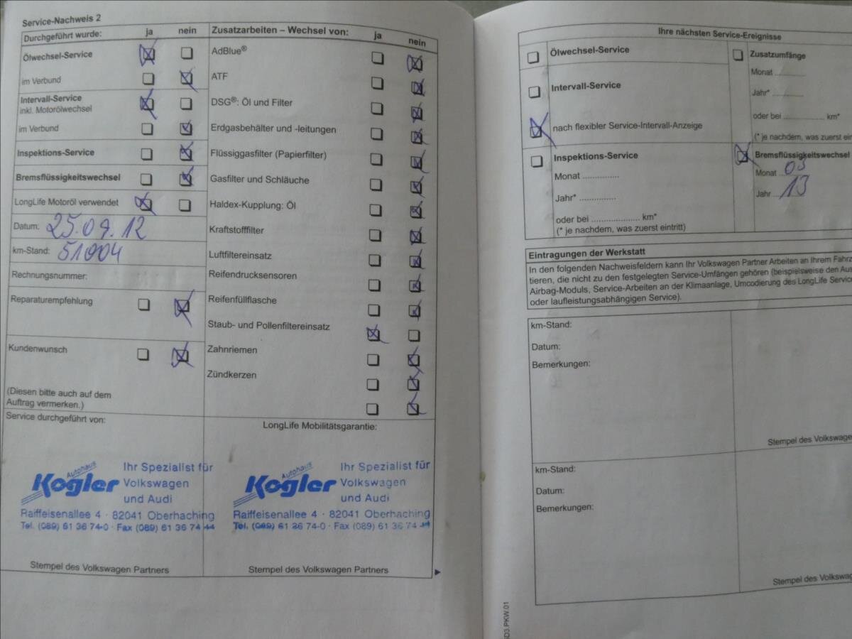 Volkswagen Touran MPV 2,0 l 103 kw