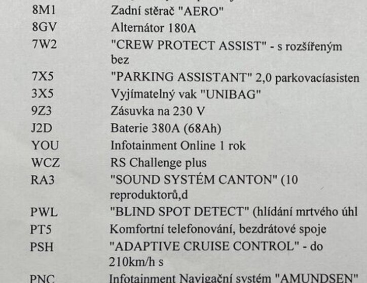 Škoda Octavia Sedan / Limuzína 2,0 l 135 kw