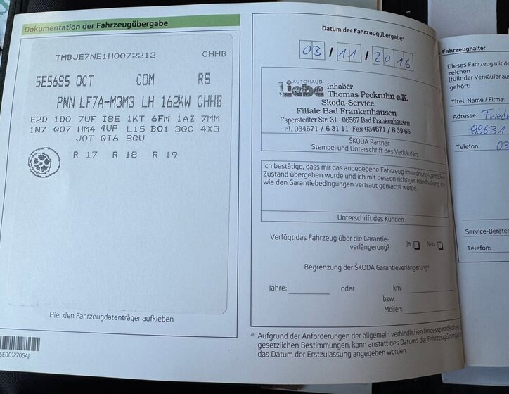 Škoda Octavia Kombi 2,0 l 162 kw