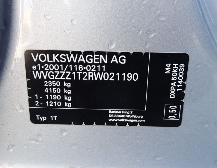 Volkswagen Touran MPV 2,0 l 110 kw