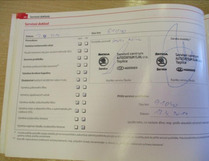 Škoda Octavia Sedan / Limuzína 2,0 l 103 kw