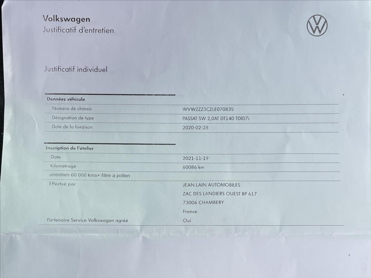 Volkswagen Passat Kombi 2,0 l 140 kw