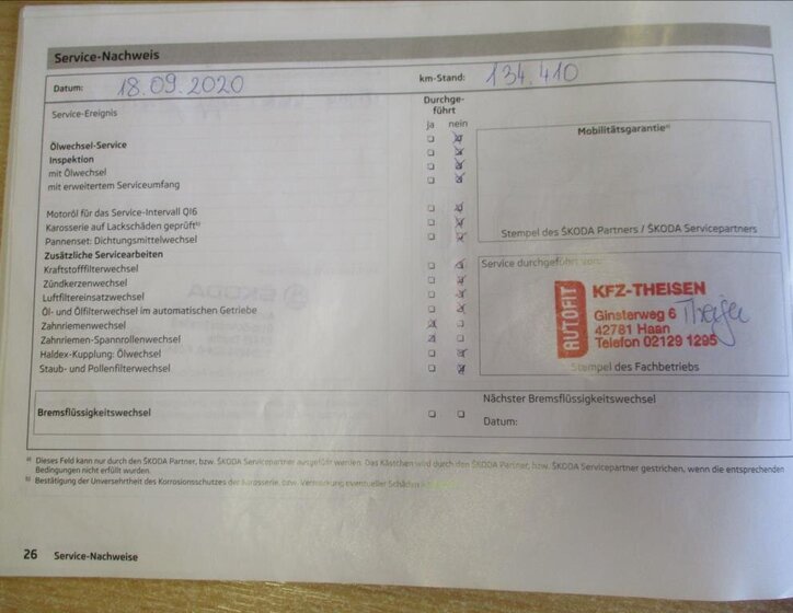 Škoda Octavia Kombi 2,0 l 110 kw