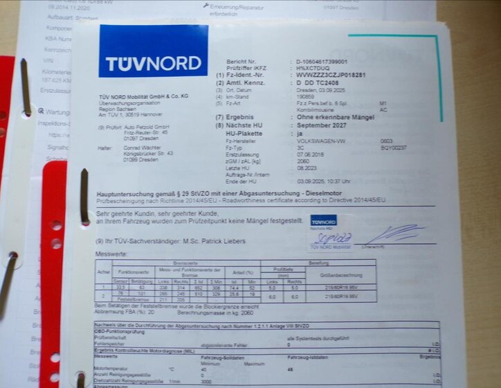 Volkswagen Passat Kombi 1,6 l 88 kw