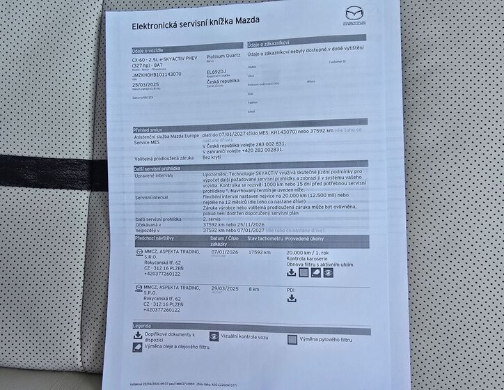 Mazda CX SUV / Terénní 2,5 l 241 kw