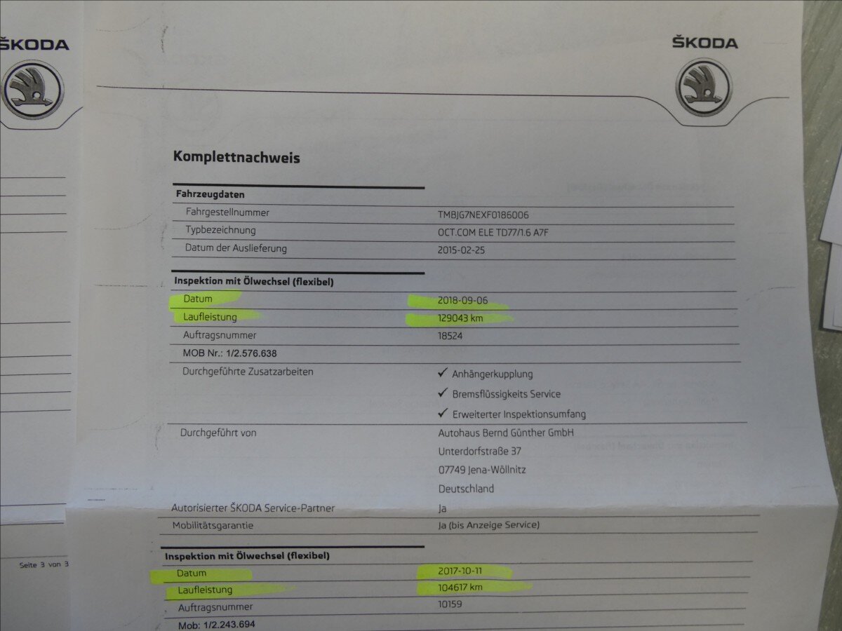 Škoda Octavia Kombi 1,6 l 77 kw