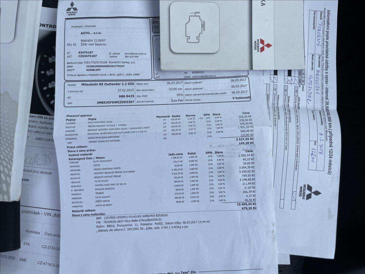Mitsubishi Outlander SUV / Terénní 2,3 l 110 kw