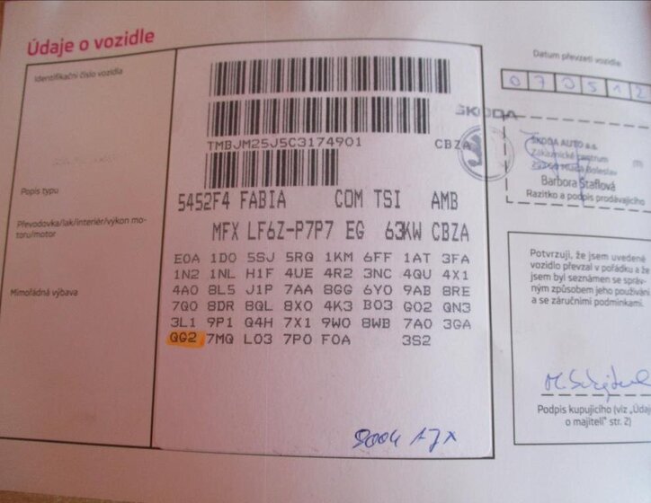 Škoda Fabia Kombi 1,2 l 63 kw