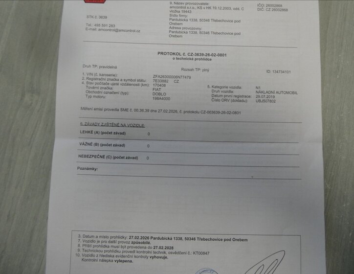 Fiat Dobló cargo Pick-up 1,4 l 88 kw