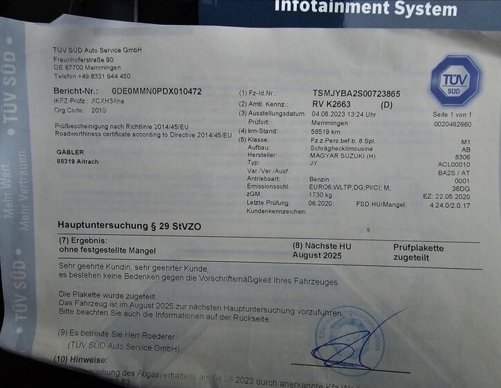 Suzuki SX4 S-Cross Hatchback 1,4 l 103 kw