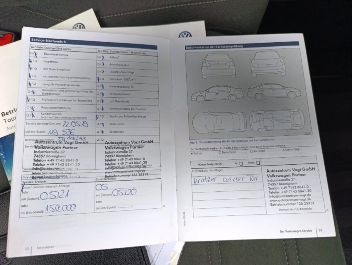 Volkswagen Touran MPV 2,0 l 110 kw