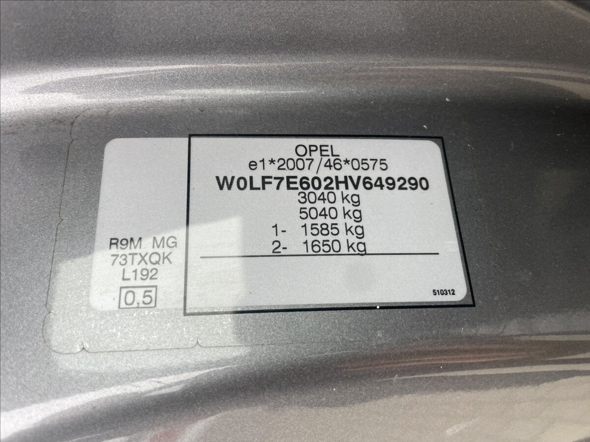 Opel Vivaro Skříň 1,6 l 107 kw