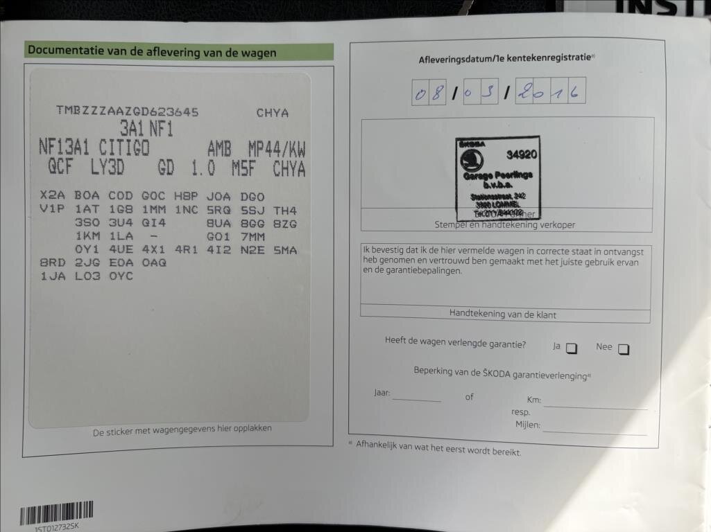 Škoda Citigo Hatchback 999,0 44 kw