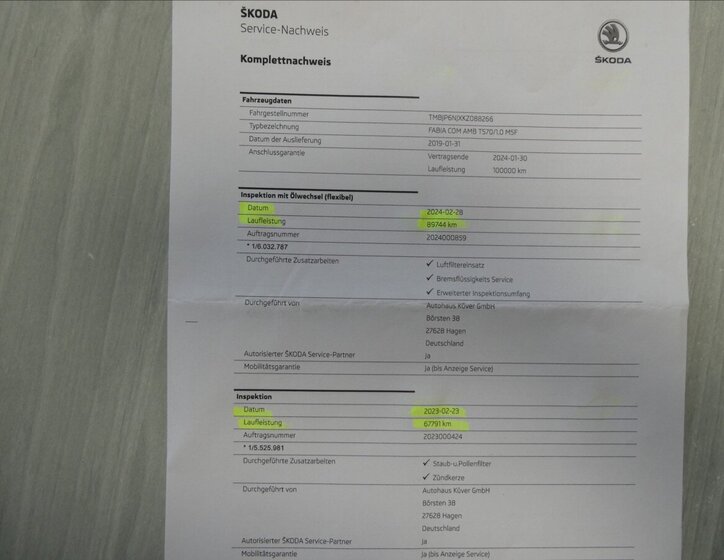 Škoda Fabia Kombi 999,0 70 kw