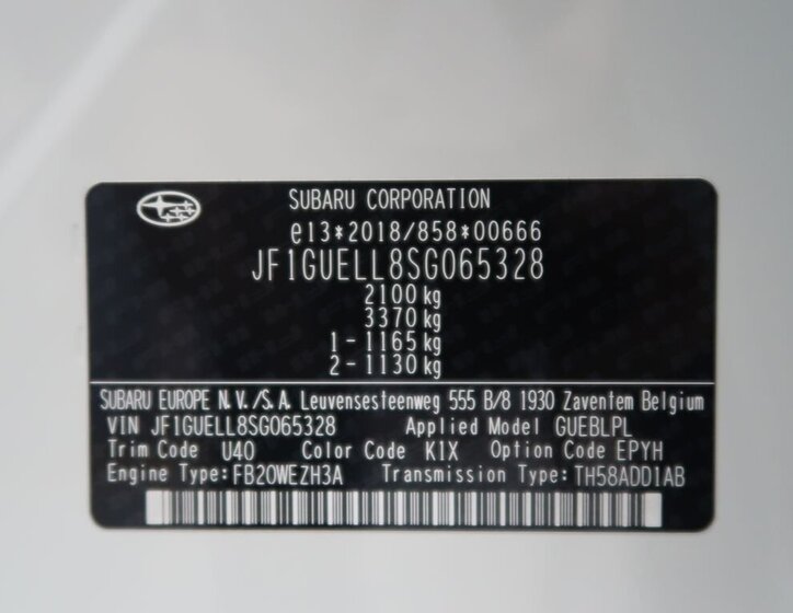 Subaru Crosstrek SUV 2,0 l 112 kw