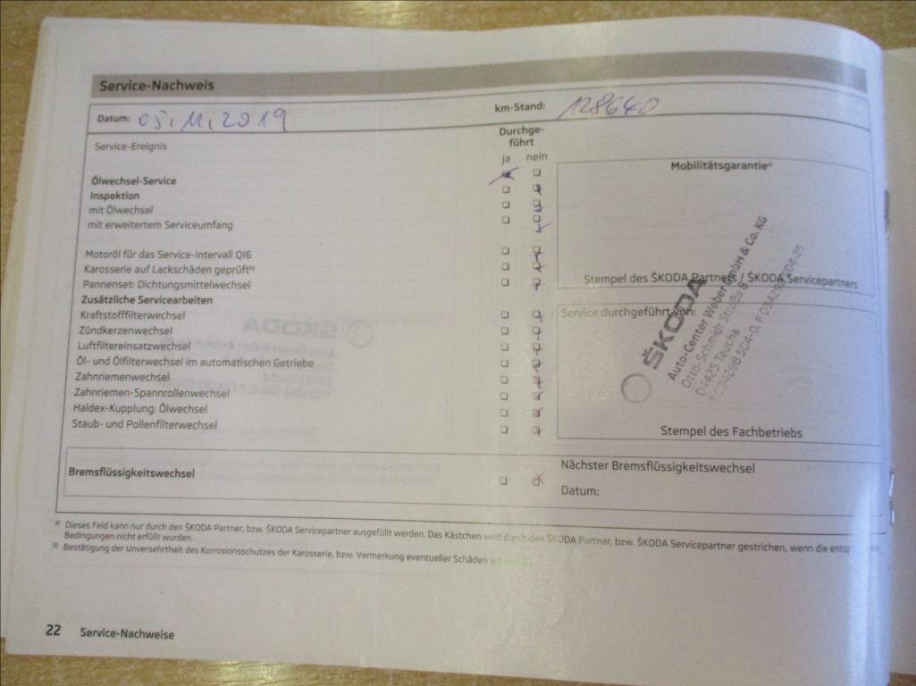 Škoda Octavia Kombi 2,0 l 110 kw