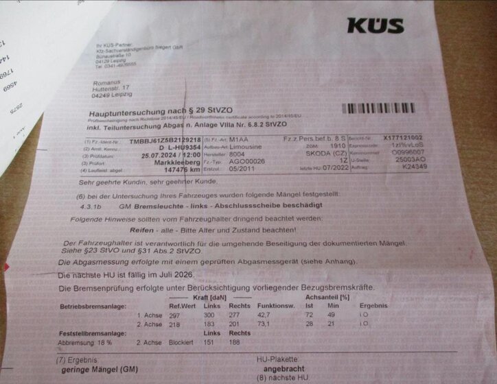 Škoda Octavia Sedan 1,4 l 90 kw