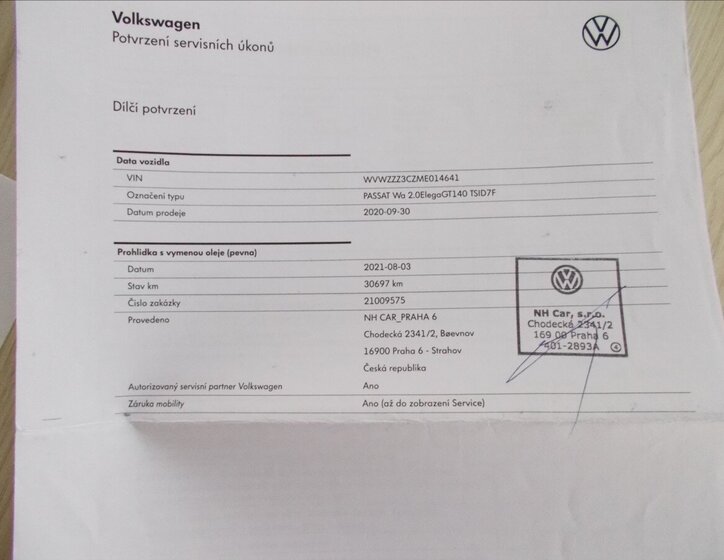 Volkswagen Passat Kombi 2,0 l 140 kw