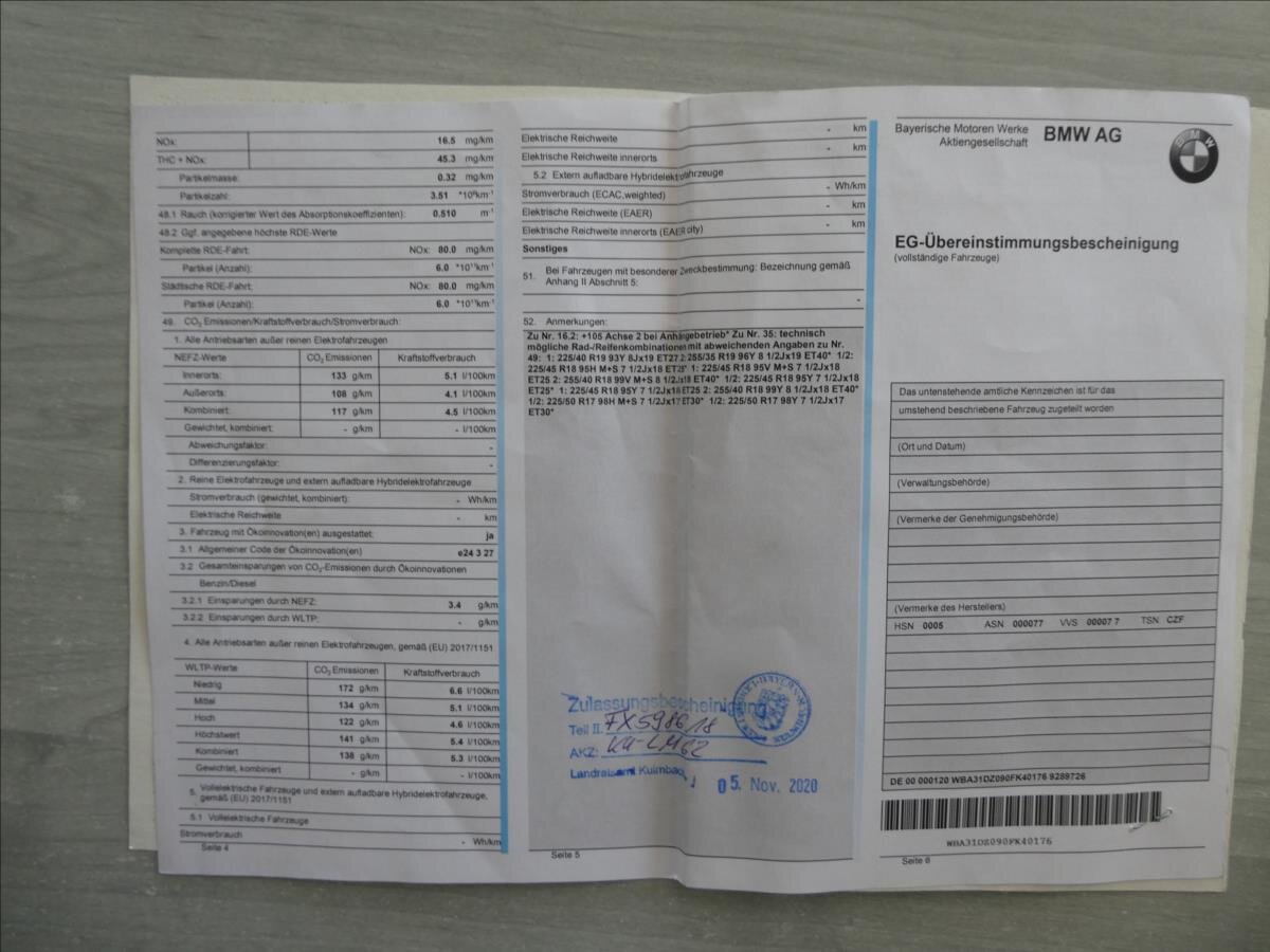 BMW Řada 3 Kombi 2,0 l 140 kw