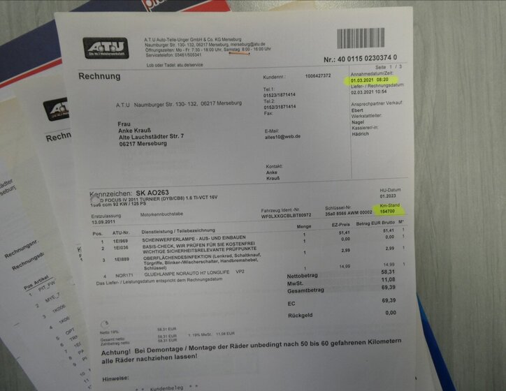 Ford Focus Kombi 1,6 l 92 kw