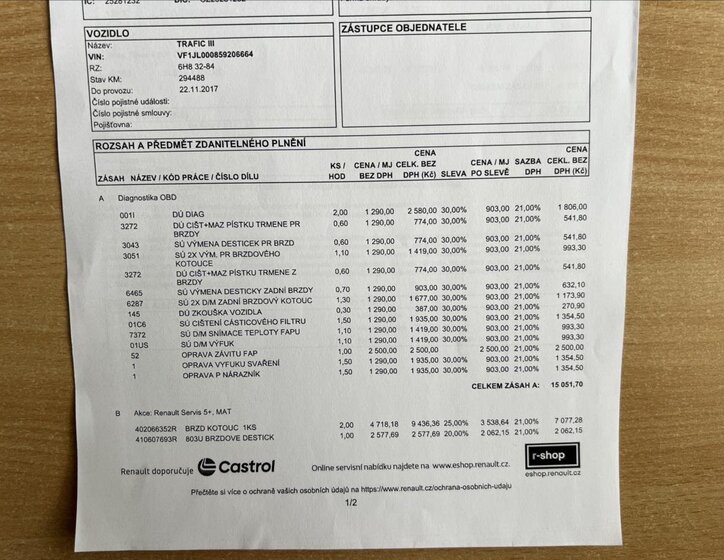 Renault Trafic MPV 1,6 l 92 kw