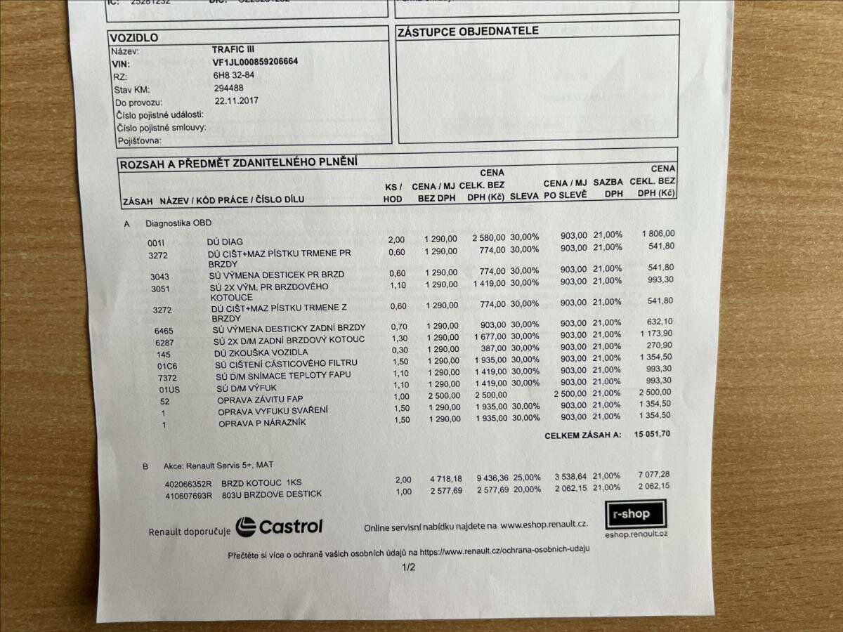 Renault Trafic MPV 1,6 l 92 kw