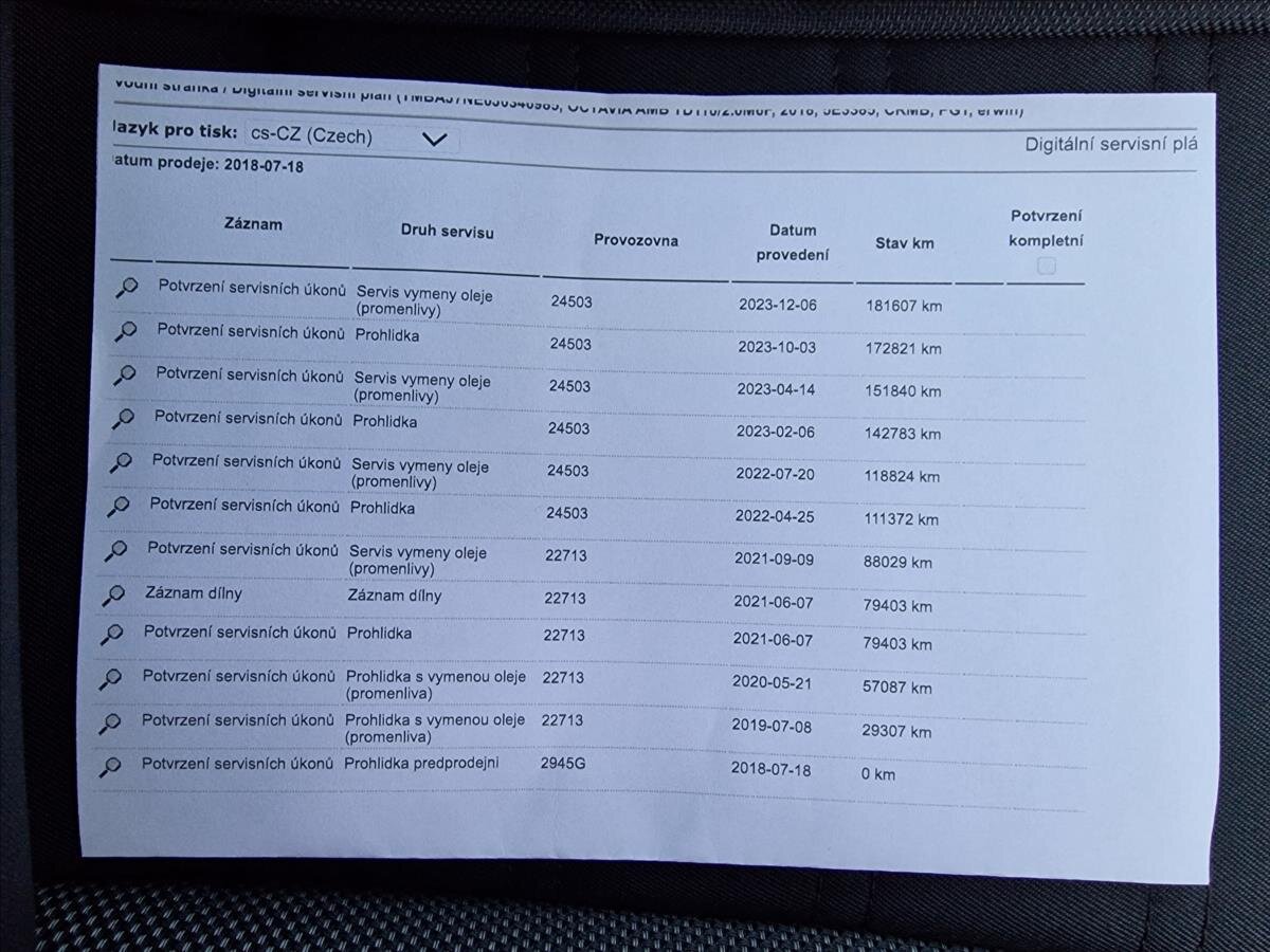 Škoda Octavia Liftback 2,0 l 110 kw