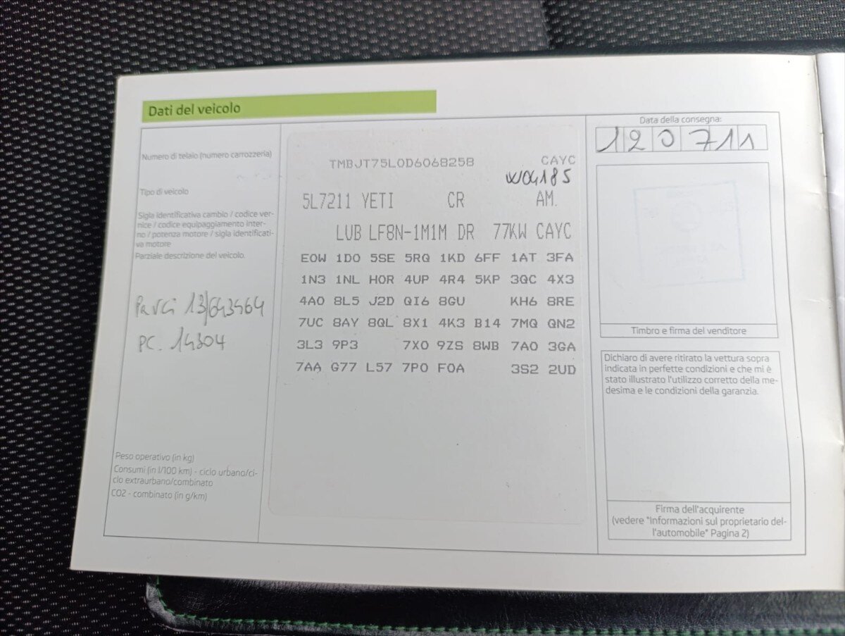 Škoda Yeti SUV / Terénní 1,6 l 77 kw