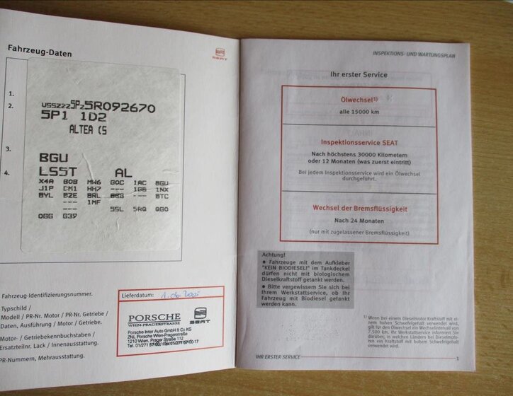 Seat Altea Kombi 1,6 l 75 kw