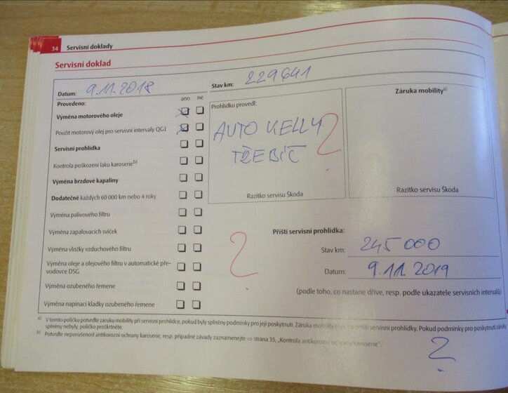 Škoda Octavia Sedan / Limuzína 2,0 l 103 kw