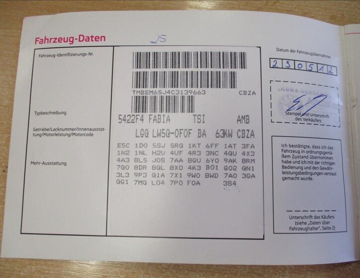 Škoda Fabia Hatchback 1,2 l 63 kw