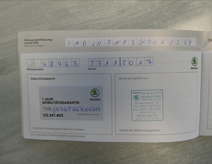 Škoda Superb Kombi 2,0 l 110 kw