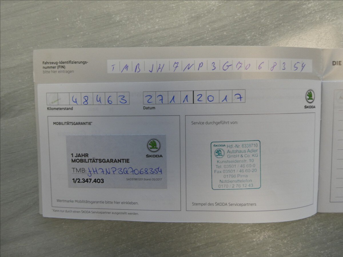 Škoda Superb Kombi 2,0 l 110 kw