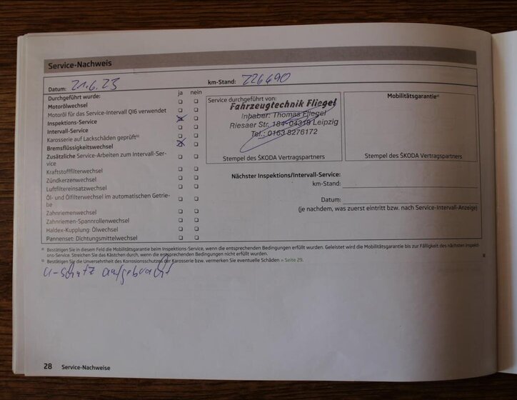 Škoda Octavia Kombi 2,0 l 147 kw