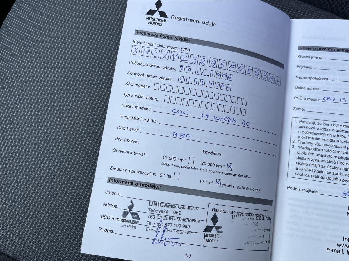 Mitsubishi Colt Hatchback 1,1 l 55 kw