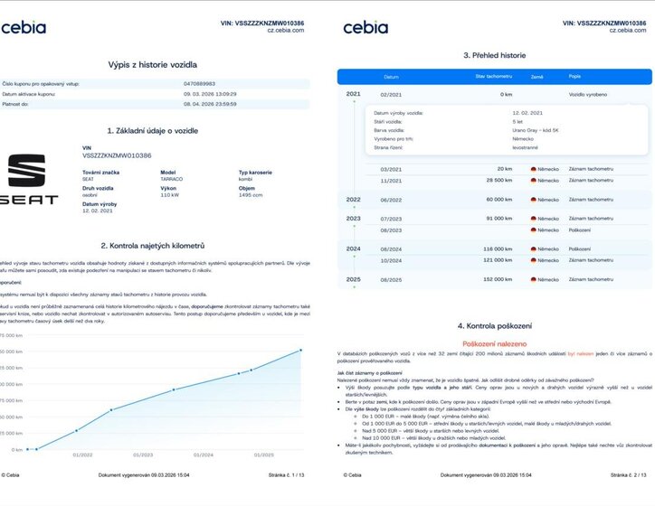 Seat Tarraco SUV / Terénní 1,5 l 110 kw