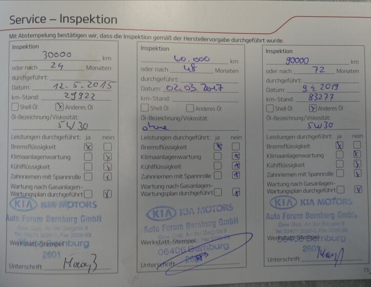 KIA Ceed Hatchback 1,6 l 996 kw
